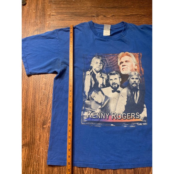 Kenny Rogers Through the Years T Shirt Blue Tee T-Shirt Large XL Country Music - Picture 9 of 10